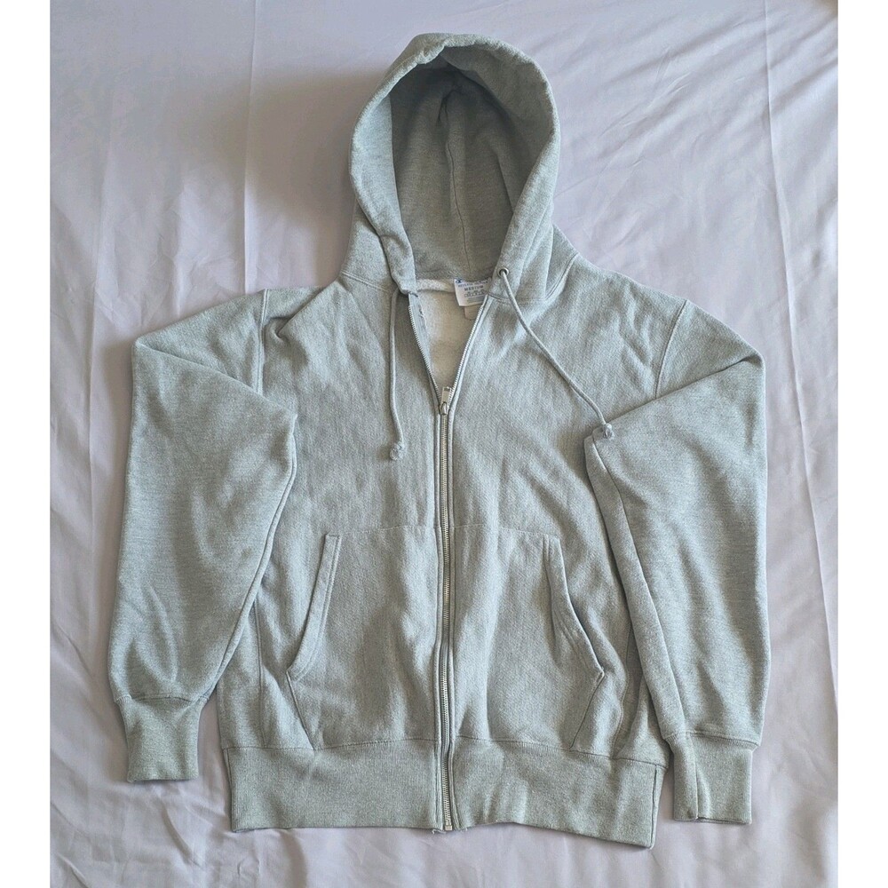 Champion Reverse Weave Men's Full Zip Fleece Hoodie w/ Pockets Gray M